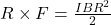 R\times F=\frac{IBR^2}{2}