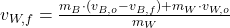 v_{W,f} = \frac{m_{B}\cdot (v_{B,o}-v_{B,f})+m_{W}\cdot v_{W,o}}{m_{W}}