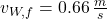 v_{W,f} = 0.66\,\frac{m}{s}