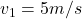 v_1=5 m/s