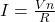 I=\frac{Vn}{R}