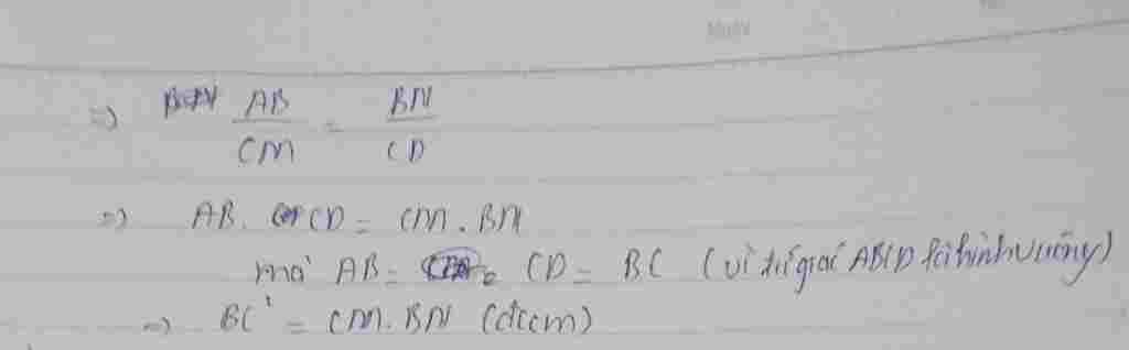 cho-hinh-vuong-abcd-goi-e-la-diem-bat-ki-tren-canh-bc-tia-ae-cat-dc-tai-m-tia-de-cat-ab-tai-n-bm
