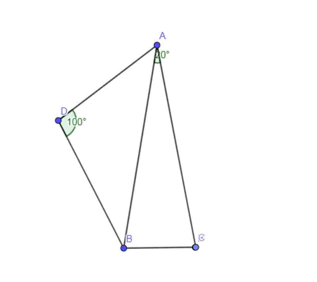 cho-tam-giac-can-abc-co-day-la-bc-va-goc-a-20do-tren-1-nua-mat-phang-bo-ab-khong-chua-diem-c-lay