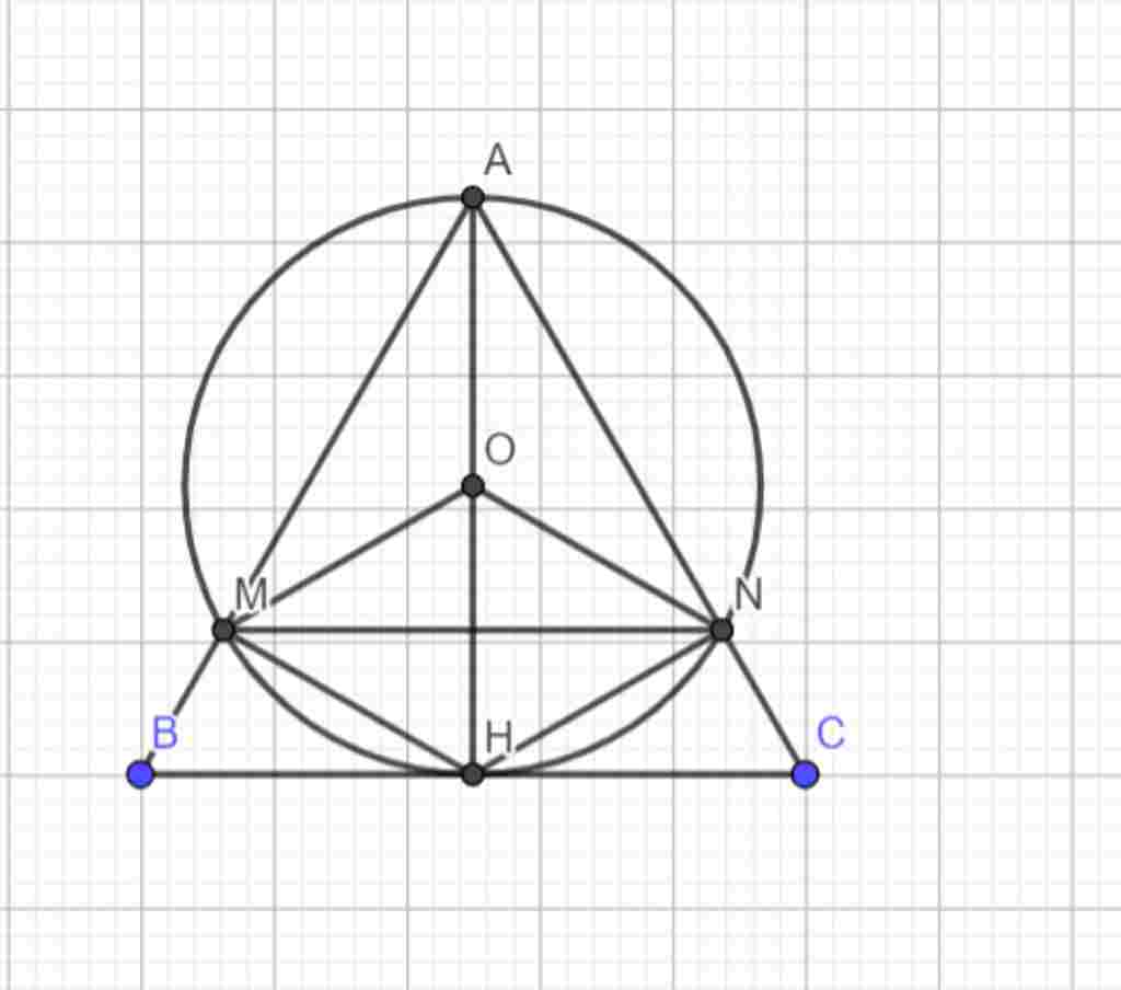 cho-tam-giac-deu-abc-canh-a-duong-cao-ah-ve-duong-tron-duong-kinh-ah-cat-ab-va-ac-theo-thu-tu-ta