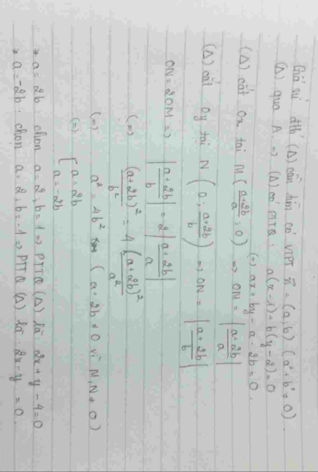 giai-chi-tiet-dum-em-voi-a-tron-mat-phang-oy-cho-diem-a-2-1-viet-phuong-trinh-duong-thang-di-qua