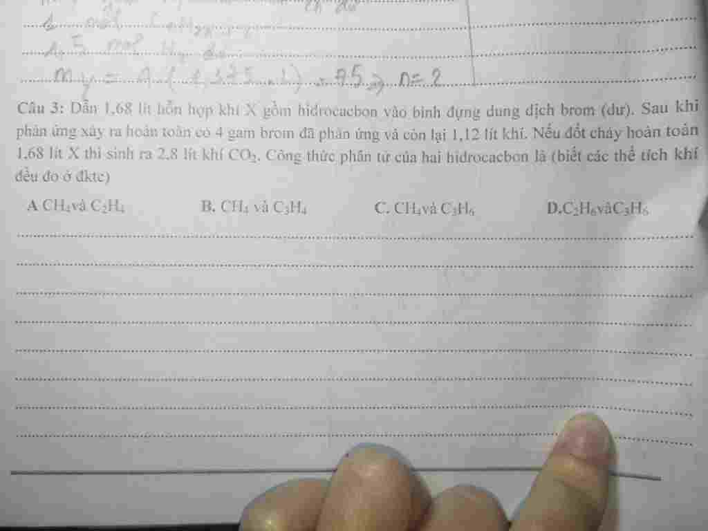dan-1-68-lit-hon-hop-khi-gom-hidrocacbon-vao-binh-dung-dung-dich-brom-du-sau-khi-phan-ung-ay-ra