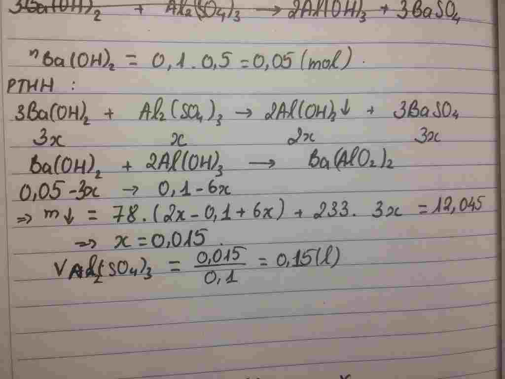 Al2 So4 3 Ba Oh 2