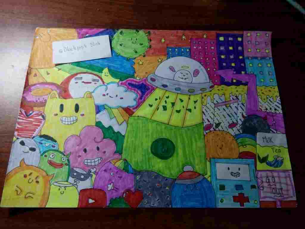ve-doodle-cute-co-ki-ko-la-bay-mau