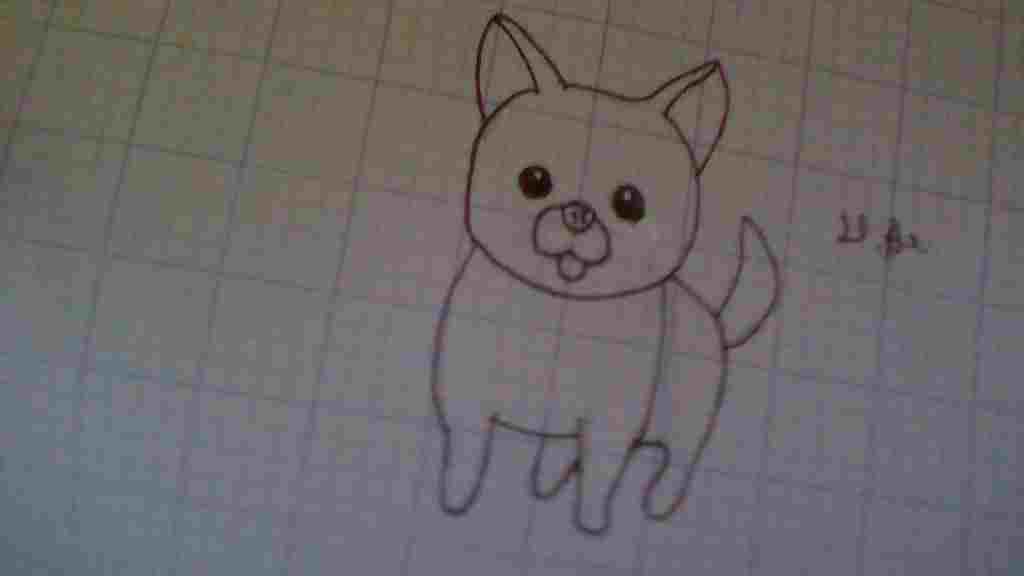 ve-mot-con-cho-cute-nha-hinh-anh-duoi-chi-mang-tinh-chat-minh-hoa