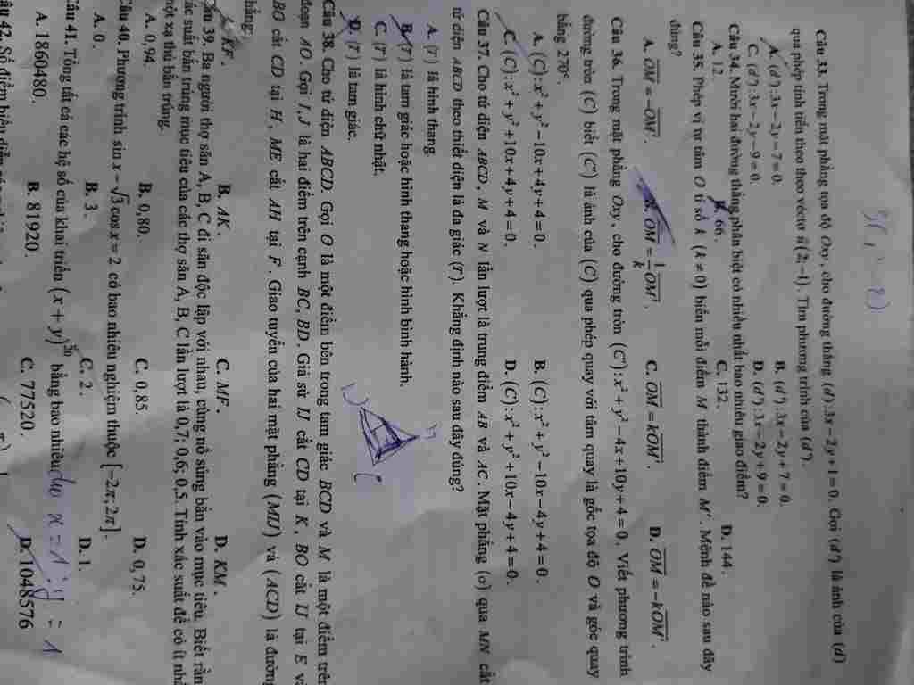 cau-36-trong-mat-phang-oy-cho-duong-tron-c-y-4-10y-4-0-viet-phuong-trinh-duong-tron-c-biet-c-la