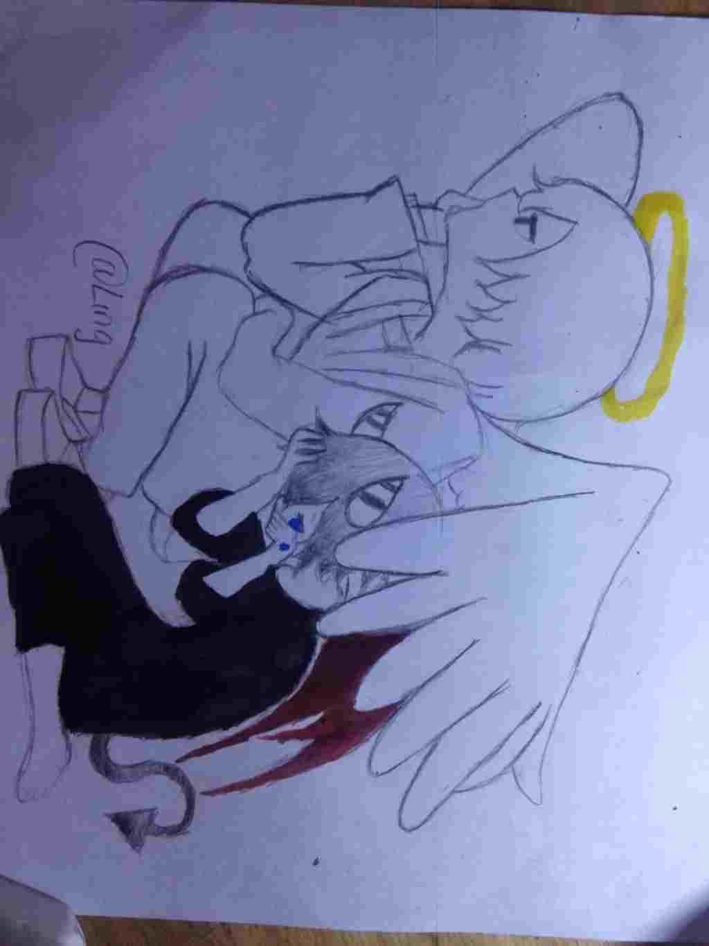 ve-giup-minh-anime-thien-than-va-ac-quy-to-mau-len-nha