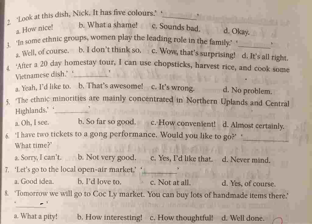 2-look-at-this-dish-nick-it-has-five-colours-b-what-a-shame-c-sounds-bad-a-how-nice-d-okay-in-so