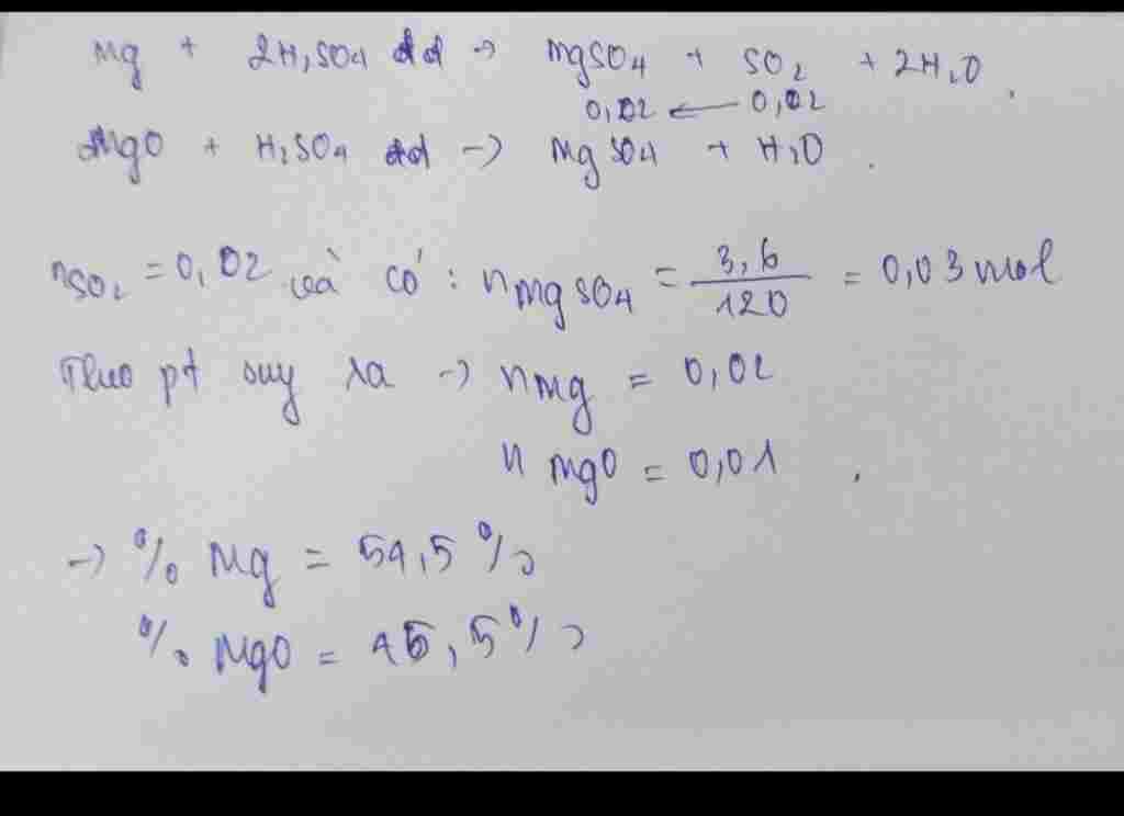 cho-hon-hop-mg-mgo-tac-dung-hoan-toan-voi-122-5g-dd-h2so4-thi-thu-duoc-448ml-so2-dktc-va-3-6g-mu