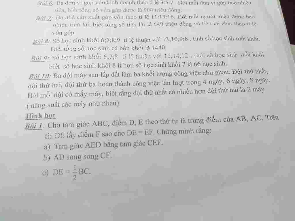 cho-tam-giac-abc-diem-d-e-theo-thu-tu-la-trung-dieu-cua-ab-ac-tren-tia-de-lay-diem-f-sao-cho-de