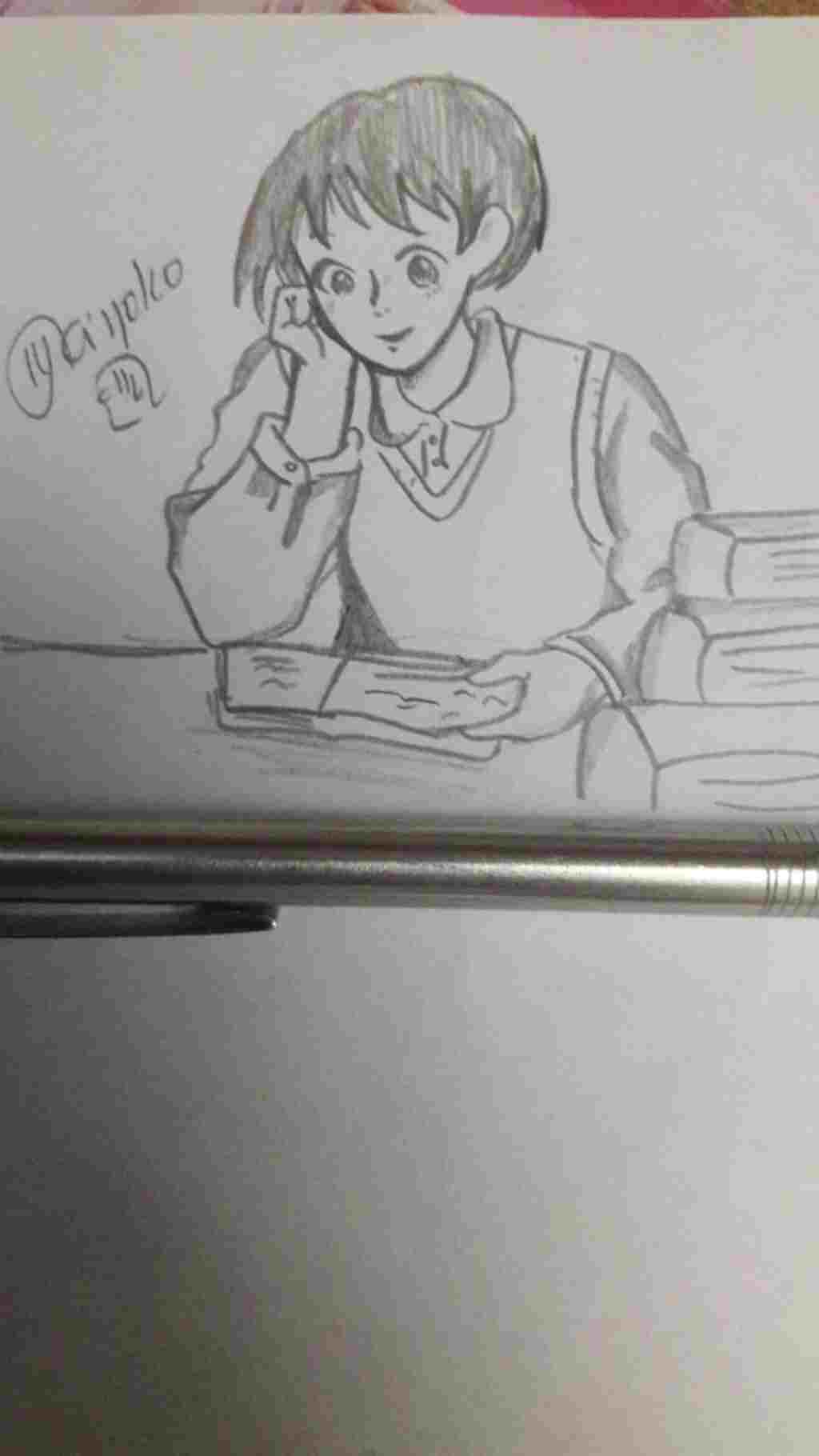 ve-anime-dang-hoc-bai