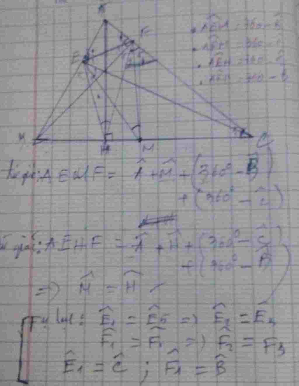 cho-tam-giac-abc-co-ab-ac-co-3-goc-nhon-cac-duong-cao-ah-cf-be-cat-nhau-tai-h-goi-m-la-trung-die